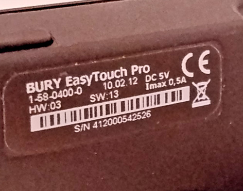 Bury easytouch pro - bury, bluetooth
